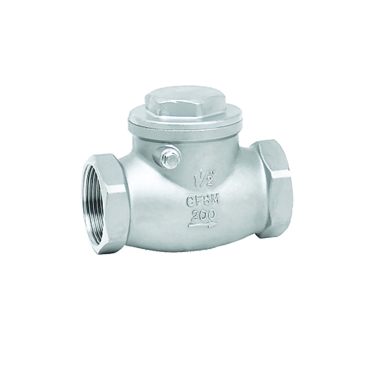 H14W不銹鋼臥式絲扣止回閥