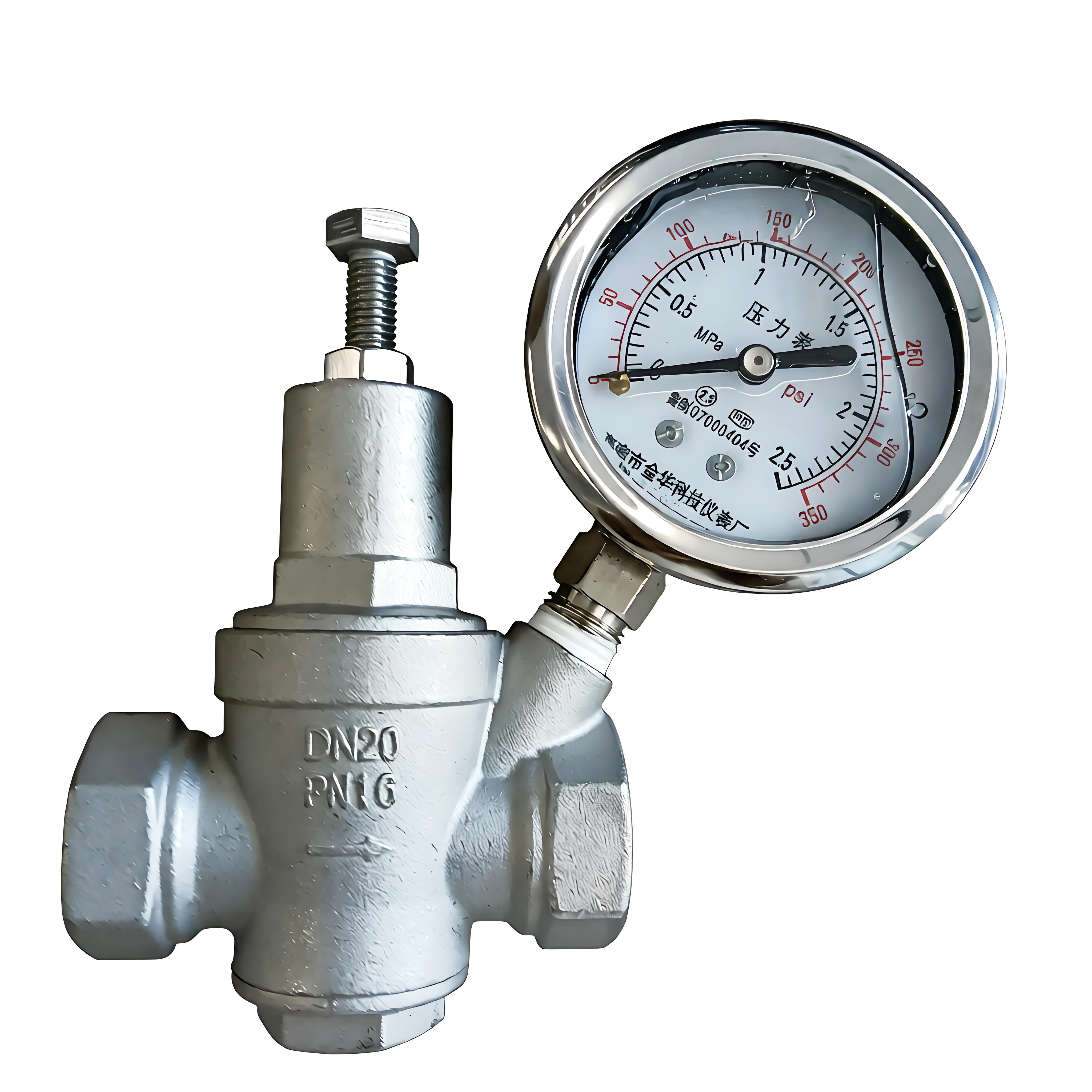 Y13X不銹鋼減壓閥帶壓力表